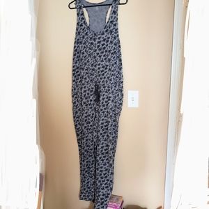 Aerie Racetrack Leopard Jumpsuit